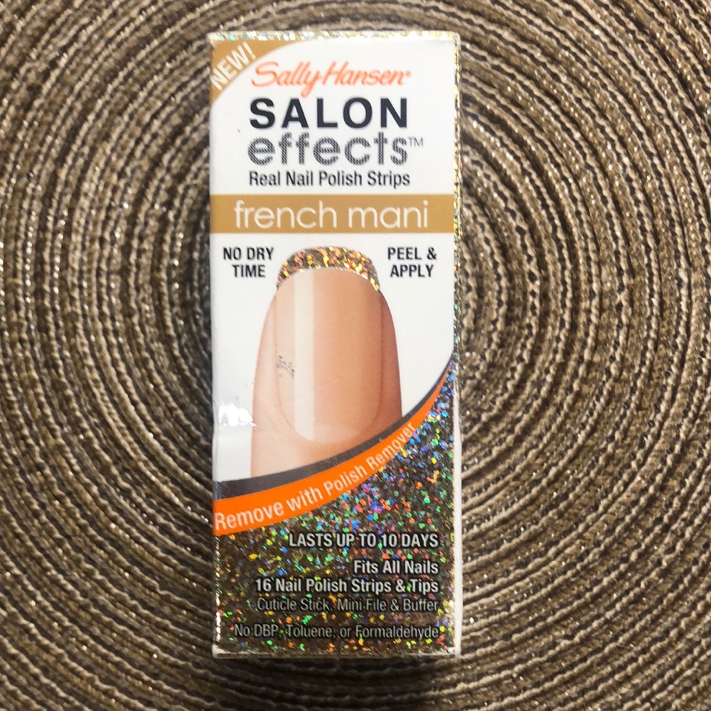 Sally Hansen Gold Cabaret French Mani Nail Strips